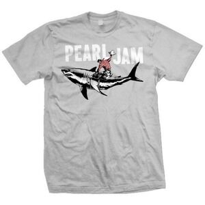 Shark Cowboy Pearl Jam Gray Tshirt